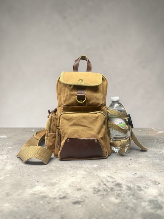 Omaya Canvas Single Strap Daypack Backpack main image 4